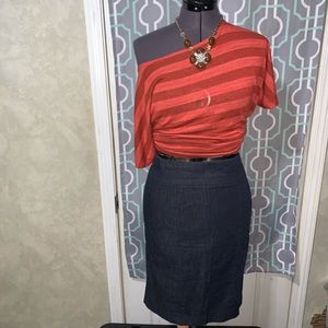 Loft Ann Taylor denim skirt